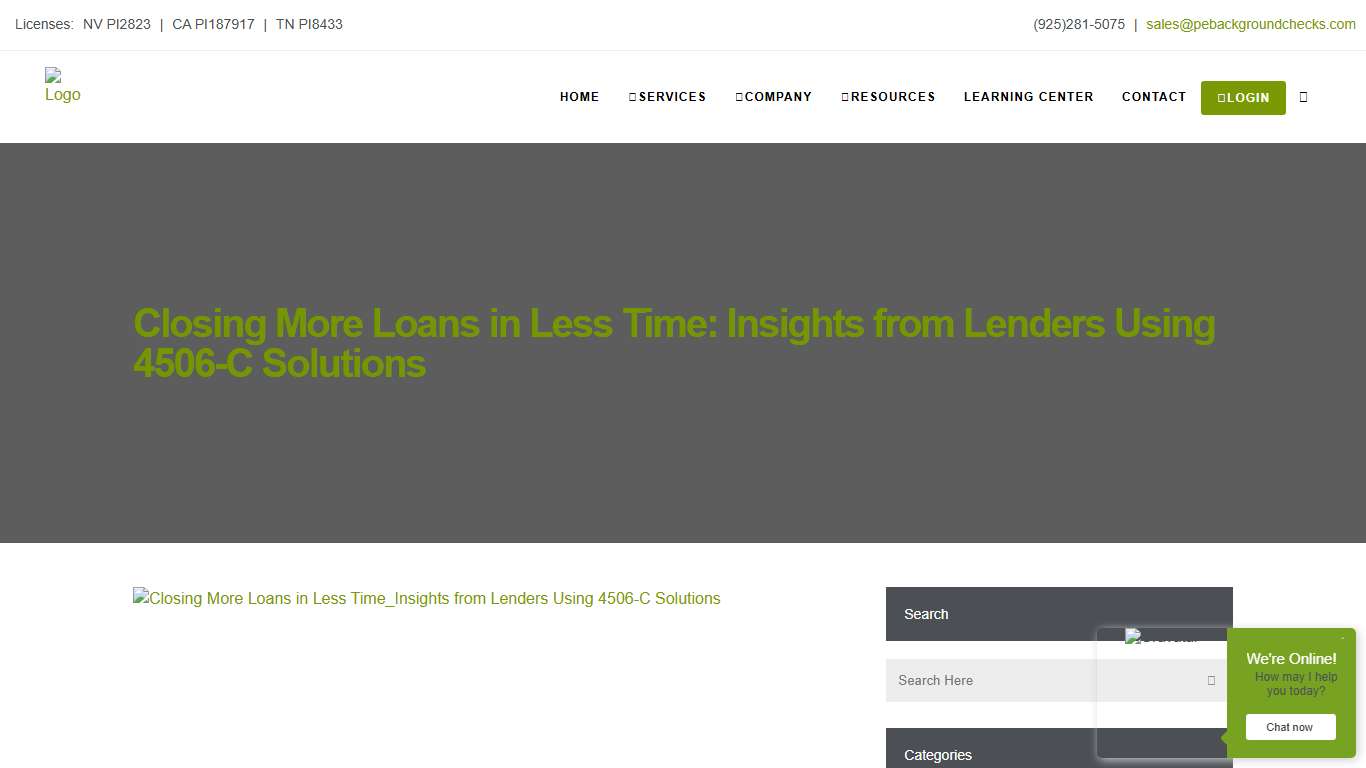 Closing More Loans in Less Time: Insights from Lenders Using 4506-C Solutions - Private Eyes Background Checks